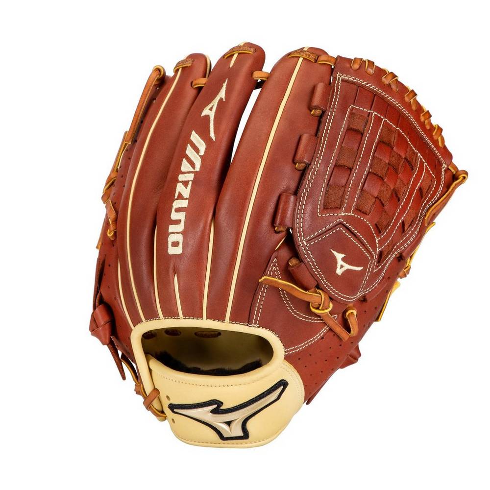 Mizuno Men's Prime Elite Pitcher Baseball 12" Gloves Brown (312845-ZDS)